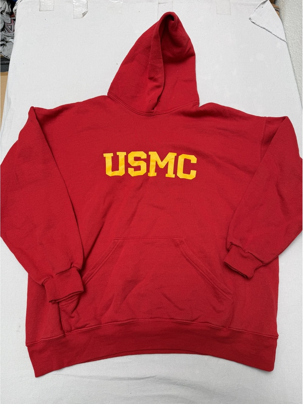 USMC Red Hoodie - US Marine Core Hoodie Soffe XL